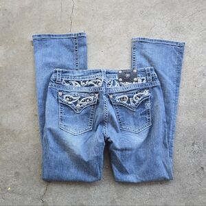 vtg y2k miss me flap pocket bling jeans size 33
